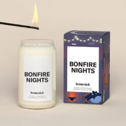 Bonfire Nights Candle -Homesick Fragrance Sales HMS.BonfireNights.Candle.Ecom1 .Hover