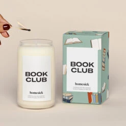 Book Club Candle -Homesick Fragrance Sales HMS.BookClub.Candle.Ecom .1.Hover