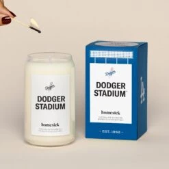 Dodger Stadium Candle 7 Dodger Stadium Candle -Homesick Fragrance Sales HMS.DodgerStadium.Candle.Ecom .1.Hover