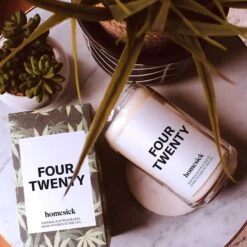 Four Twenty Candle -Homesick Fragrance Sales HMS.FourTwenty.Candle.Ecom .3