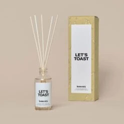 Let's Toast Reed Diffuser -Homesick Fragrance Sales HMS.ReedDiffuserLight.letsToast.Ecom1 .hover