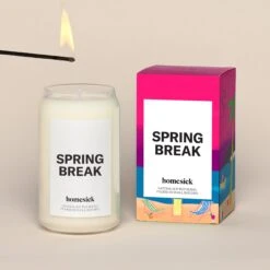 Spring Break Candle -Homesick Fragrance Sales HMS.SpringBreak.Candle.Ecom .1.Hover