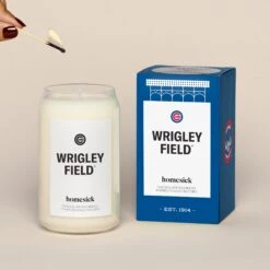Wrigley Field Candle -Homesick Fragrance Sales HMS.WirgleyField.Candle.Ecom .1.Hover