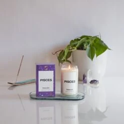 Pisces Candle -Homesick Fragrance Sales HMS Horoscope L Piscescopy